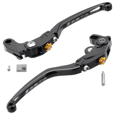 Комплект рычагов управления ZETA RACING Pilot Lever Set, черный, складной, из высокопрочного алюминиевого сплава, регулировка положения рычага, 20, автоматическая система возврата рычага Dirtfreak F5615