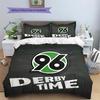 Hannover Football Club  Pattern Bedding Quilt Set  Home Decoration  Gift (1 * duvet cover + 2 * pillowcase  without core)