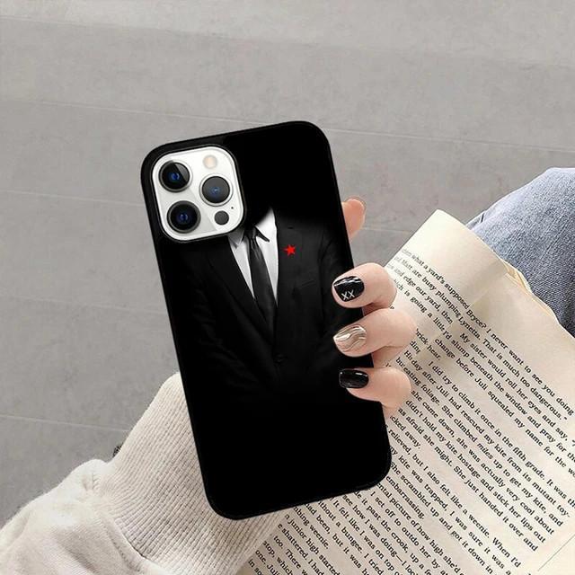Подходит для Apple iPhone Чехол для мобильного телефона Костюм Галстук Бант Мягкий чехол Защитный чехол iPhone
