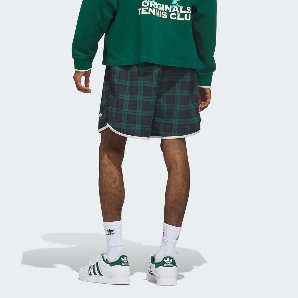 adidas Оригинальные Спортивные Шорты JZ0489, Клетчатые, Цветные Блоки, Средняя Посадка, Унисекс