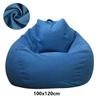 Lazy Sofas Cover Large Bean Bag Cover Without Filler Adults Couch Living Room Bedroom Home Tatami Lounger Comfortable Seat Cover