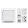White Wall Switch Wall Surface Mount Power Socket Durable Surface Mount Switch