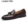 Новые мужские туфли-лоферы с кисточками из искусственной кожи, элегантные туфли для торжественных случаев, простые туфли без застежек, повседневная обувь для мужчин, большой размер 48 H292