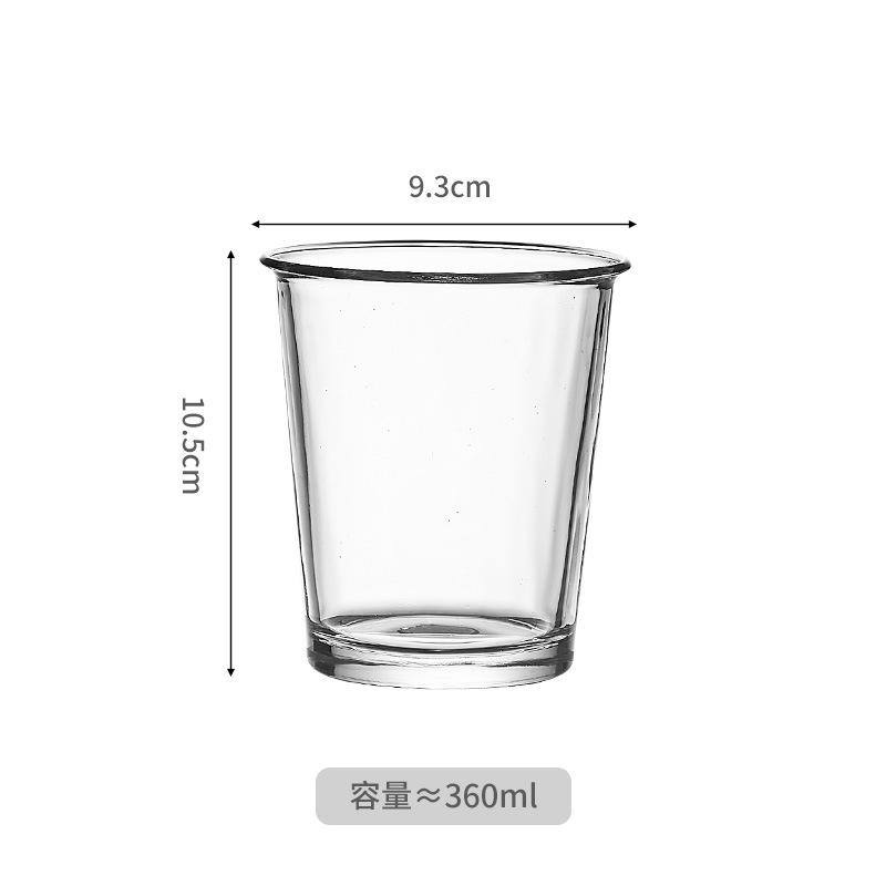 360мл/365мл Кофейные чашки из рифленого стекла Чашка для латте Чашка для сока Бытовая чашка Чашка для молочного чая Простые и прозрачные Бутылки для воды Посуда для напитков