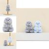 Charming Gray And Blue Gorilla Plush Toy Keychain For Bags And Backpack Accessories