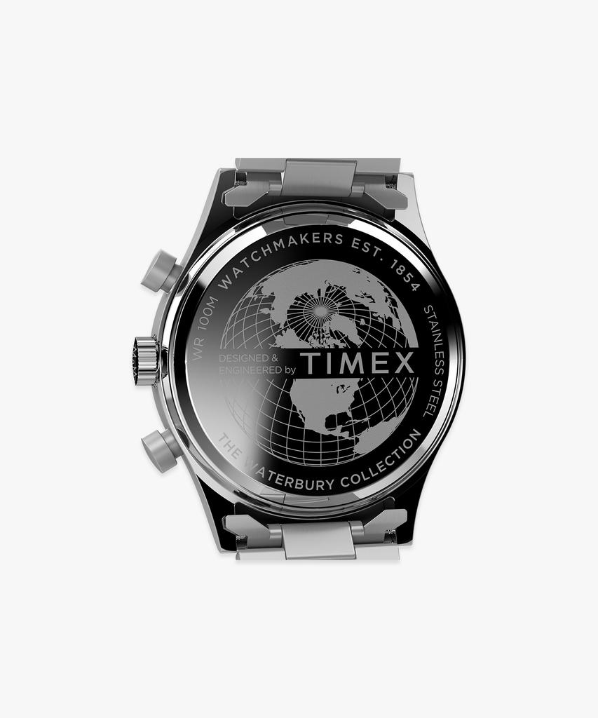 Taimaegseu Waterbury Flyback Chronograph Metal Watch 43Mm