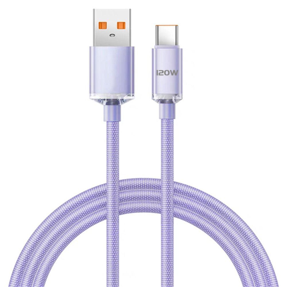 120W 6A 120W USB Type C Cable USB C 120W 6A Fast Charging Wire Type C Cable Data Transfer