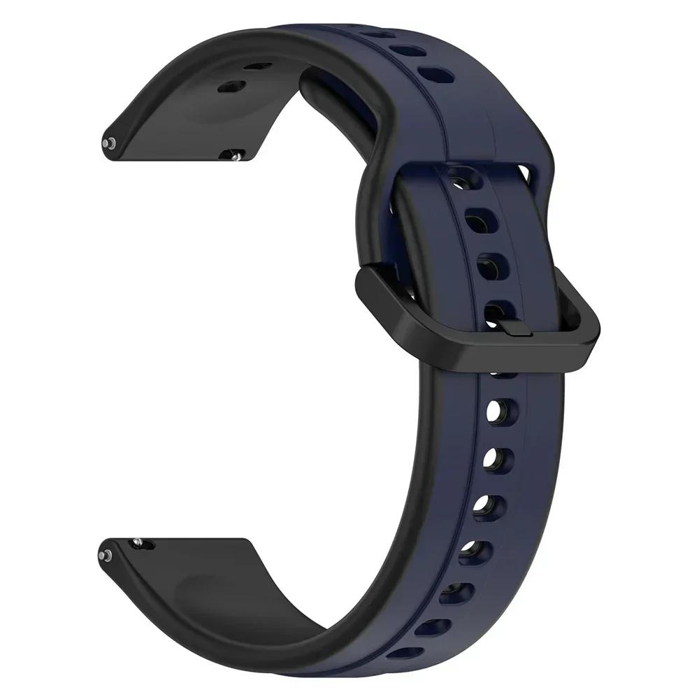 Силиконовый спортивный ремешок для TicWatch Pro 3 Ultra Ремешок для TicWatch GTW/GTX/S2/E2/E3/GTH Замена 20 22 мм Дышащий аксессуар