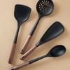 Katewaltz Easysilly Lunoa Turner with Wood Handle Silicone Cooking Utensils