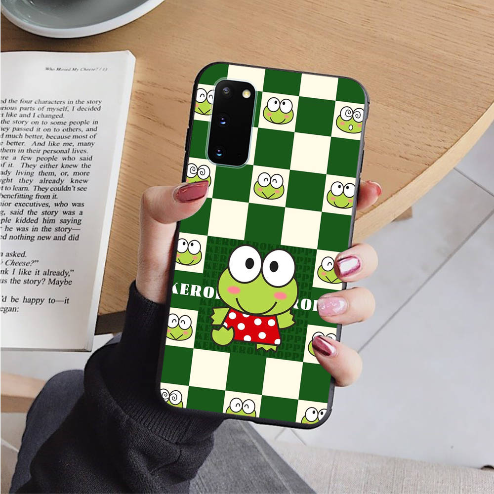 Чехол AH34 Keroppi Black для iPhone 16 15 Plus 14 13 12 11 Pro 8 7 6S SE 5S X XR XS Max Realme C30 C33 C31 9I Huawei Y8P Y9 Sofe Cover