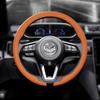 8DNappa leather Car Steering Wheel Cover For Mazda CX-30 CX30      2024 Non-Slip Washable Auto Accessories