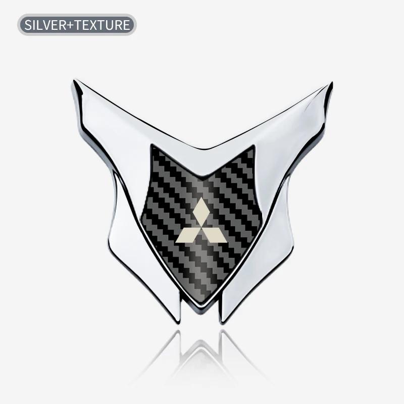 Car Badge Shield Sticker for Mitsubishi Compatible with All Models Pajero Outlander Lancer Eclipse Cross Logo Style Decal Access
