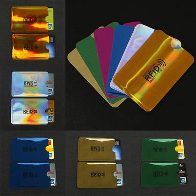 Защита от кражи для RFID-защиты для кредитных карт, блокирующий чехол для держателя карты, защитный чехол для банковской карты