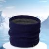 1Pc Unisex Autumn/Winter Fleece-Lined Thickened Neck Warmer for Outdoor Cycling - Trendy and Simple Knitted Neck Protector