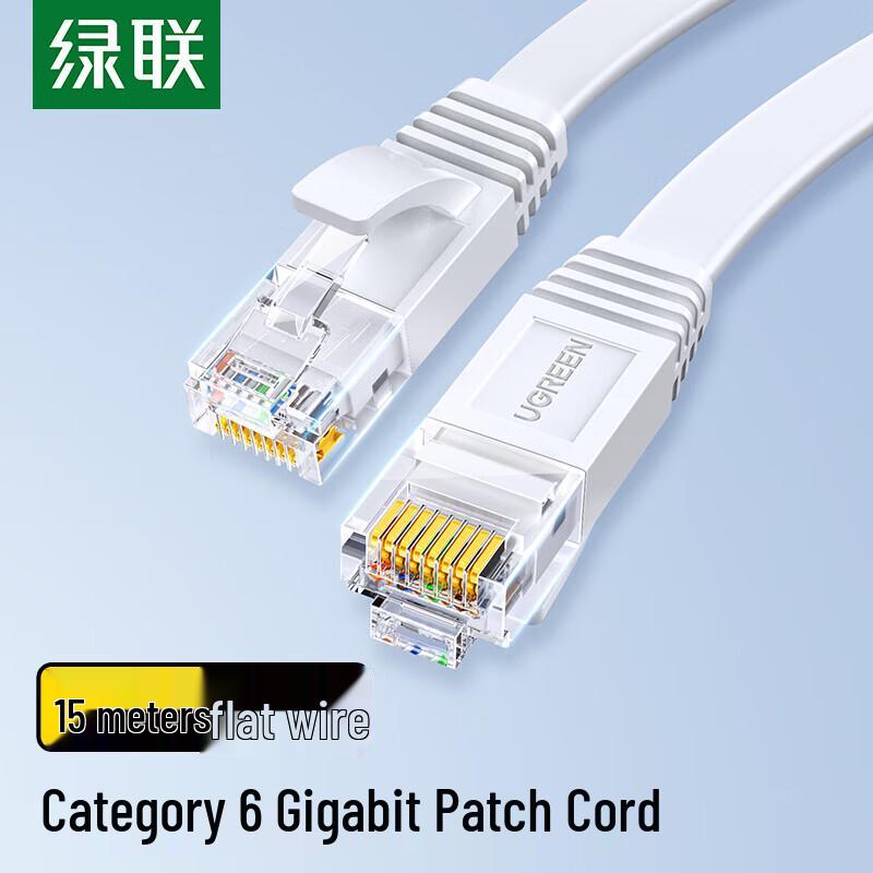 Ugreen Плоский сетевой кабель Cat6 Gigabit Ethernet