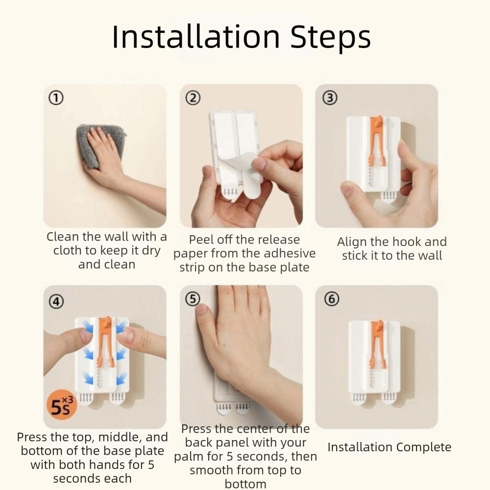 3 Pieces Plastic Photo Frame Hook Strong Adhesive No Drilling Oil Painting Frame Hook Adjustable Removable Wall Picture Hooks