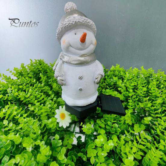 Снеговик Солнечный Светильник Светодиодный Солнечный Светильник Снеговик Водонепроницаемый Светильник Снеговик для Сада Патио Газон Рождественский Декор