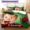 3Pcs Custom Name Home Alone Bedding Set Duvet Cover Closure Includes 1Duvet Cover 2Pillowcases Soft And Comfortable For All Seasons