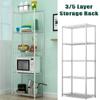 3/5-уровневый стеллаж для хранения вещей из кованого железа, органайзер для хранения мелочей, настенный стеллаж для микроволновой печи на кухне, аксессуар для хранения