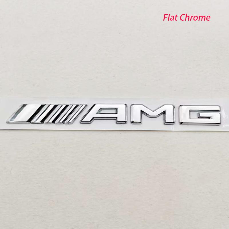 TFSM4 3D ABS Car Letters Logo AMG Badge Rear Trunk Emblem Sticker Mercedes Benz AMG A B C E G W211 W203 W204 W210 W124 Accessories