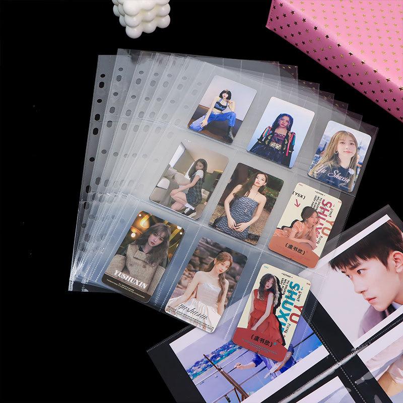 3-дюймовый фотоальбом для открыток формата А4: 7 отверстий, листы для карточек, журнал с одно-, четырех-, девятисеточной разметкой