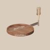 Wall Mounted Foldable Small Tea Round Tables Multi-Purpose Space Saving Bedside Storage Rack Large Load Bearing Flexible