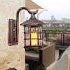 Rustic Iron Waterproof Outdoor Wall Lamp Vintage Kerosene Lantern Street Light Industrial  Sconce For Bar Coffee Shop