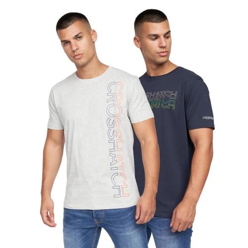 Crosshatch Мужская футболка Cramtar Marl (Упаковка из 2 шт.)