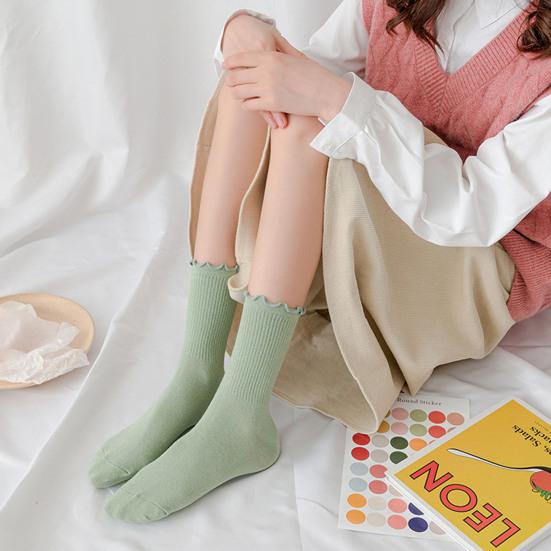 Женские зимние носки, шикарные гофрированные термодышащие носки