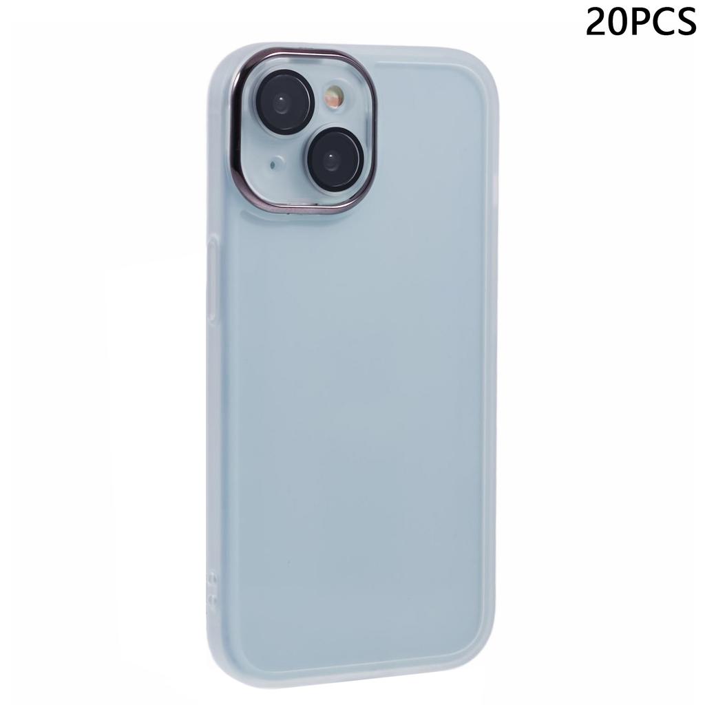 Bulk Purchasing 20Pcs For iPhone 13 Case Electroplated Camera Frame TPU Phone Cover Precise Cutouts