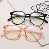 Men And Women Retro Round Anti Blue Light Computer Glasses Reading And Playing Games Eye Protection
