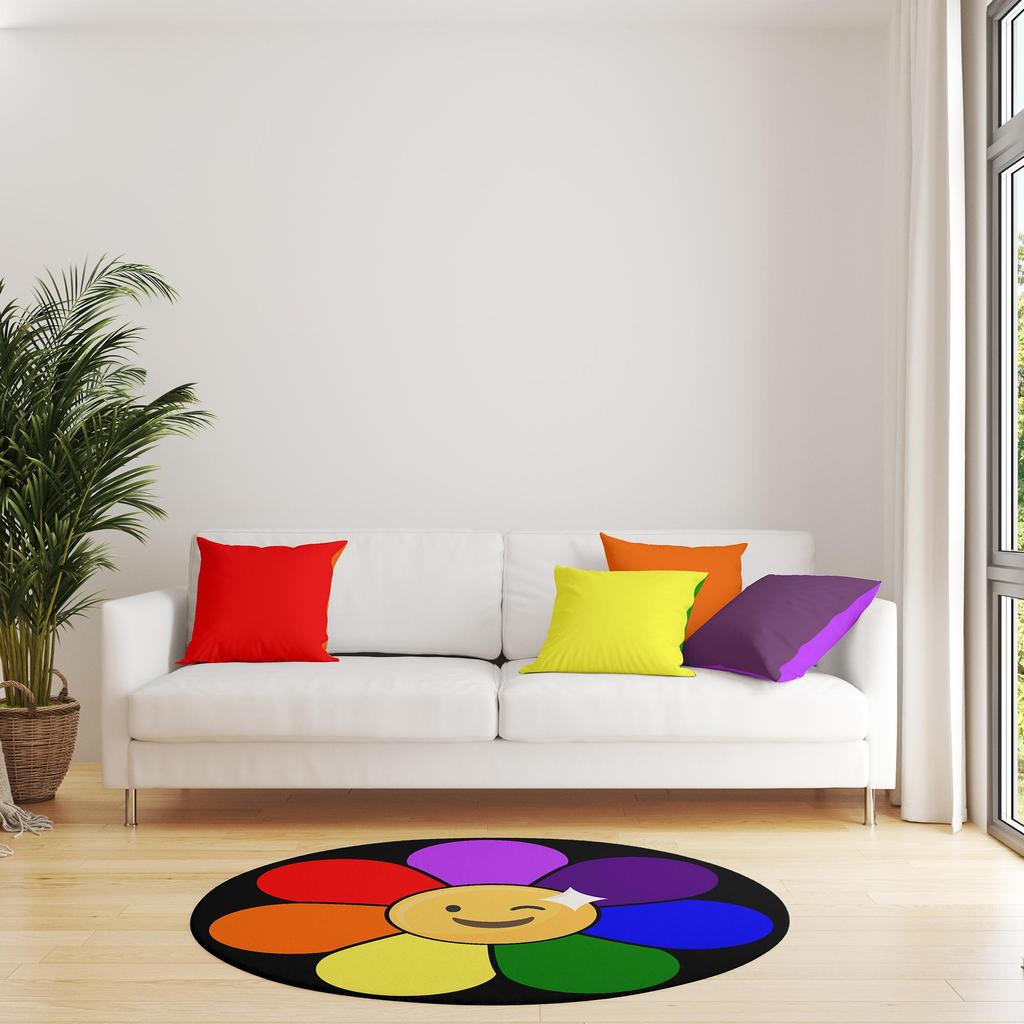 Декоративный хлопковый тканый ковер с цветочным узором, современный, тонкий, моющийся устойчивый к пятнам трендовый тканый ковер для пола