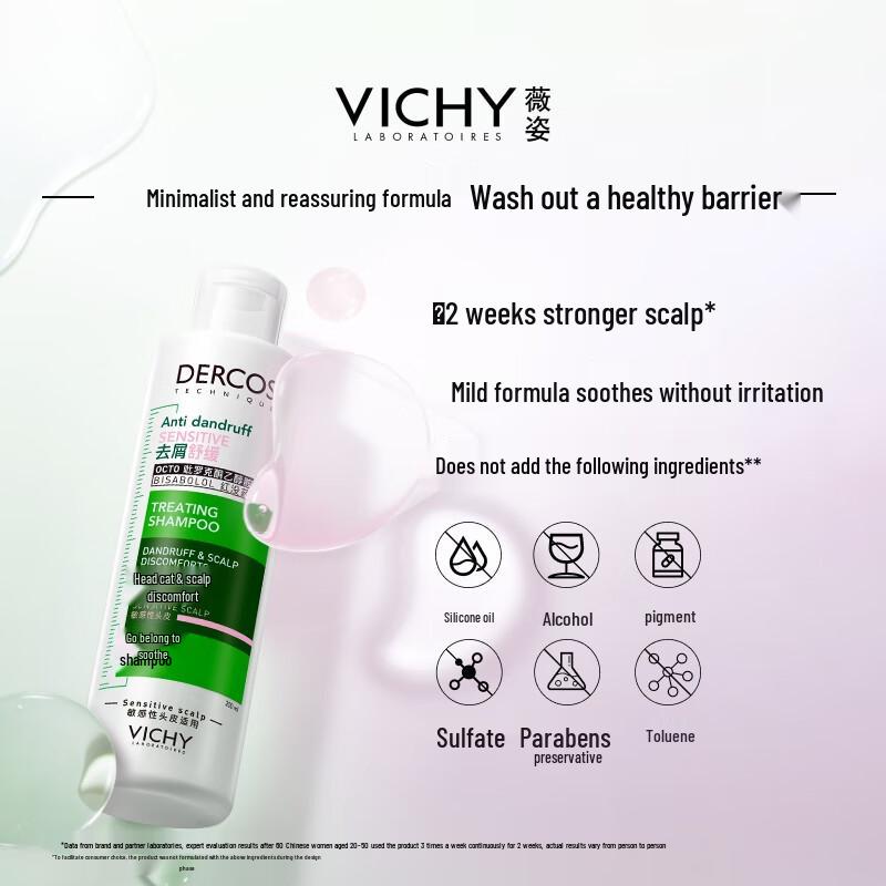 VICHY Dercos Успокаивающий шампунь против перхоти