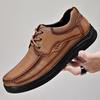 Мужские туфли из натуральной кожи на шнуровке, оксфорды, уличные нескользящие кроссовки, дышащая повседневная обувь, дизайнерская вулканизированная обувь на шнуровке