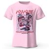 Cute Japanese Treats Graphic Tee - Hand-painted Style Casual Everyday Wear Lightweight Comfortable Fabric