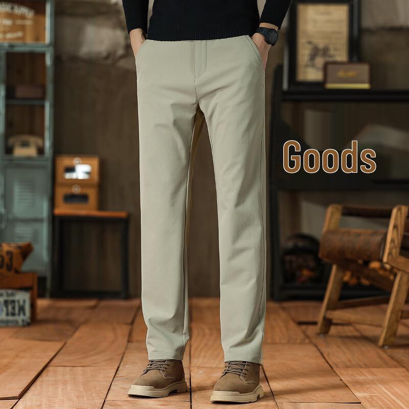 JEEP Men's Fall Casual Straight-Leg Softshell Trousers