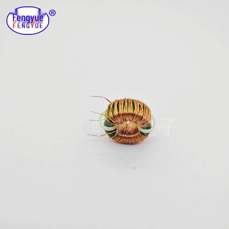 Common Mode Choke T20x10x8: 0.45 Wire, Bifilar Wound, 10mH, 3A, Ferrite Core Inductor Coil with Green Ring