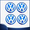 FD08-4pcs 56mm Car Wheel Center Sticker for Volkswagen ABT Golf 5 6 Polo Passat Tiguan CC Bettle Bora Touran MK4 Scirocco Santana