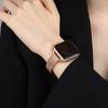 Ремешок для Apple Watch Series 9 8 7 6 SE Тонкий миланский ремешок для iWatch цепочка из нержавеющей стали сетчатая для запястья девушек 40 41 мм