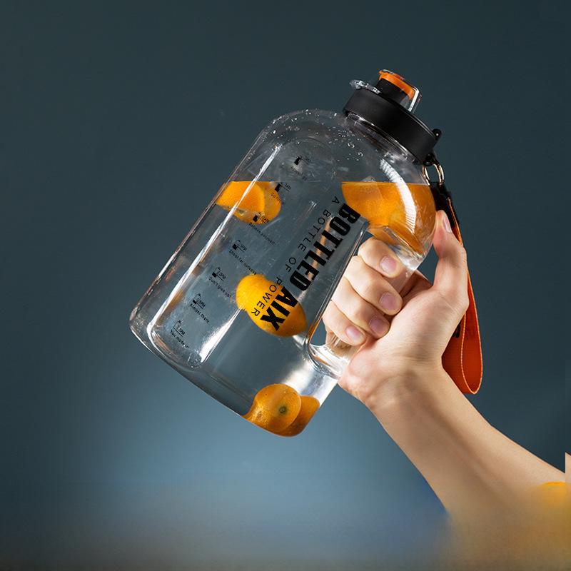 Спортивная бутылка для воды Gradient Summer 2023: Большая емкость, портативный, популярный дизайн