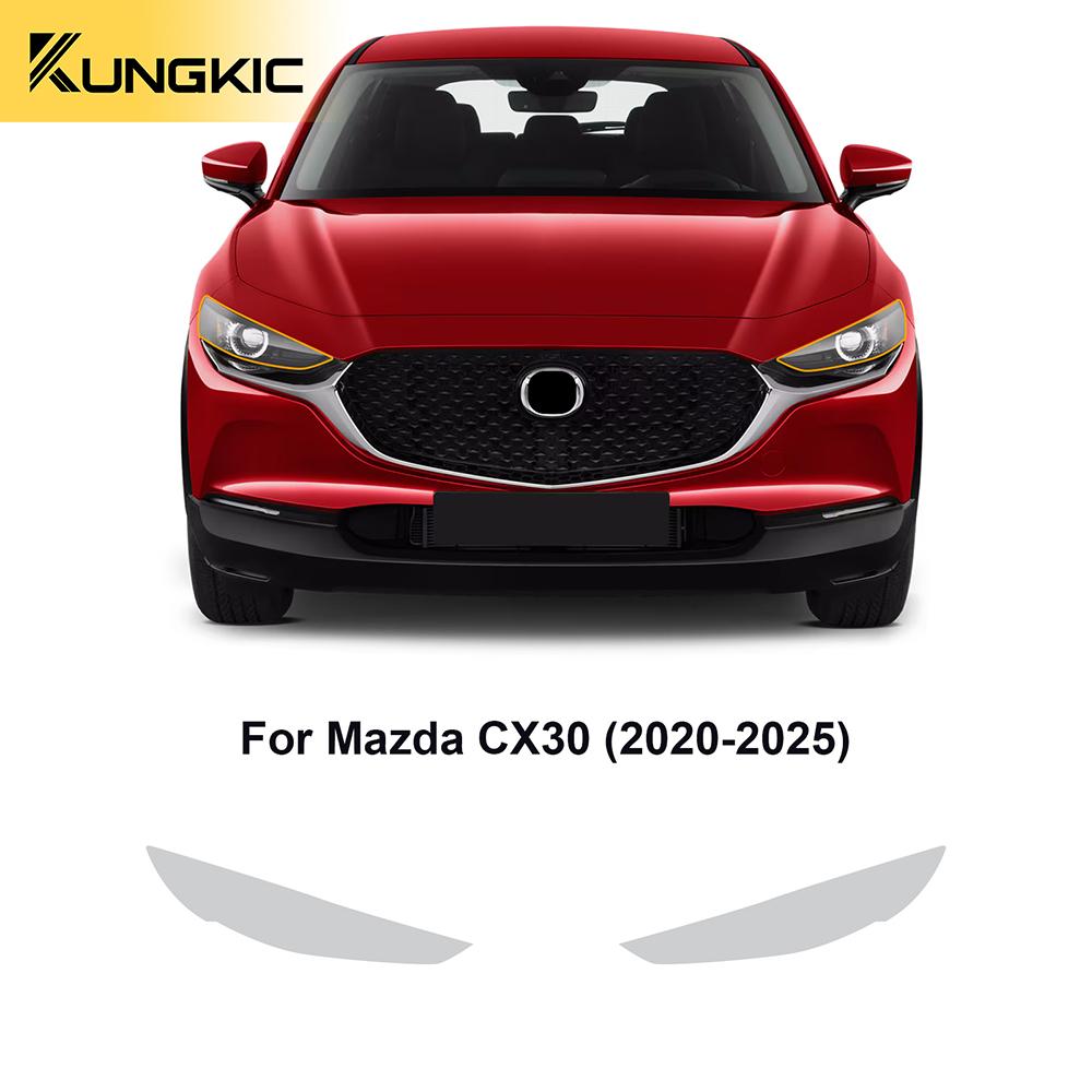 Для Mazda CX30 CX-30 2020-2025 Пленка для фар Зеркал Заднего вида Стойки B C Защитная пленка TPU Готовая к вырезанию Антицарапийная Восстанавливающая Прозрачная