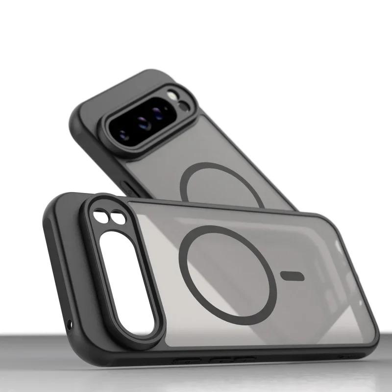 Модный Полупрозрачный Матовый Чехол С Mag-safe Для Google Pixel 10 9 Pro XL Ударопрочный Магнитный Защитный Чехол Для Беспроводной Зарядки
