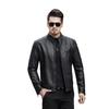 Мужская повседневная куртка, осенняя мужская куртка из искусственной кожи, мотоциклетная куртка в британском стиле, мужская кожаная куртка
