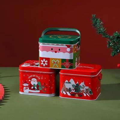 Рождественская подарочная коробка, Коробка для печенья, конфет и шоколада, Изысканная подарочная коробка на Сочельник, Домашний декор и Праздничные принадлежности