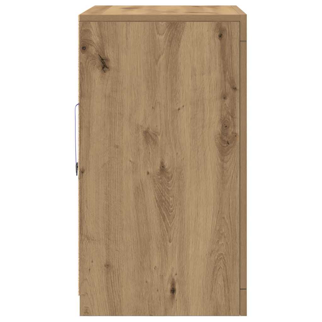 LED Sideboard 2 pcs Artisan Oak 41 x 37 x 67 cm engineered wood
