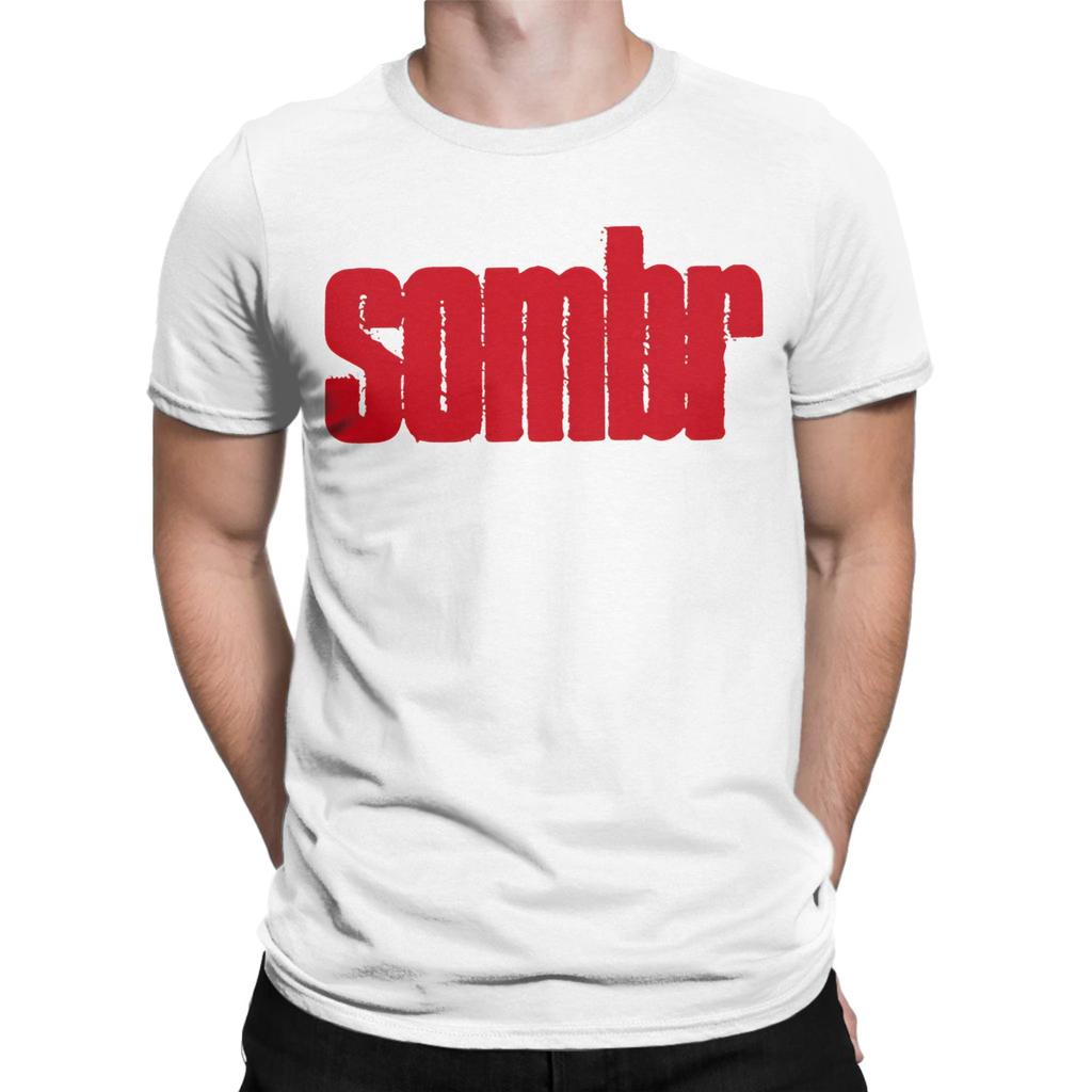 Sombr Log Футболки Мужские Винтажные 100% Хлопок Футболка С Круглым Вырезом С Коротким Рукавом Футболки Идея для Подарка Одежда
