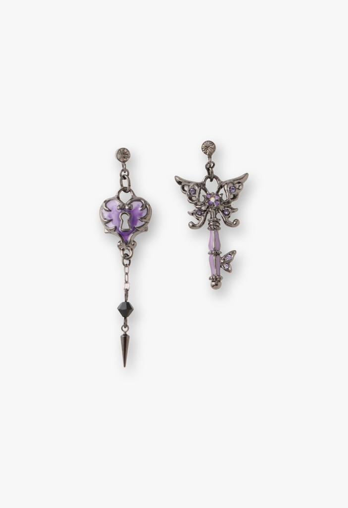 Серьги Anna Sui с мотивом ключа-бабочки SAMA1486 XV
