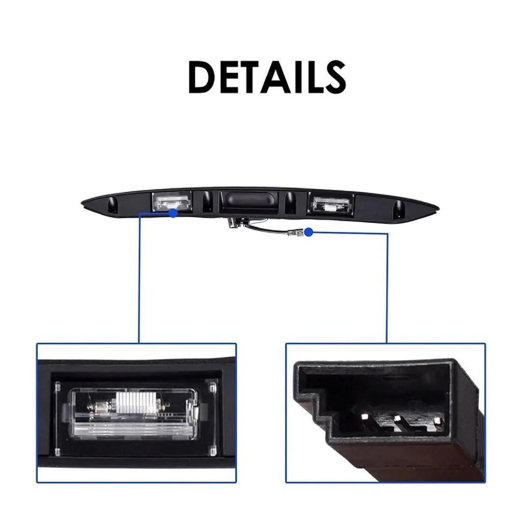 Black Trunk Lid Handle with Light for 2002-2008 BMW Mini