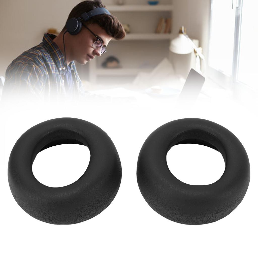 1 Pair Headphone Ear Cushions Replacement for Pulse Wireless Headset Soft Protein Leather Sponge Ear Pads