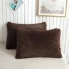 Nordic Plush Rectangular Pillowcase - Crystal Velvet Mink Cushion Cover, Solid Color